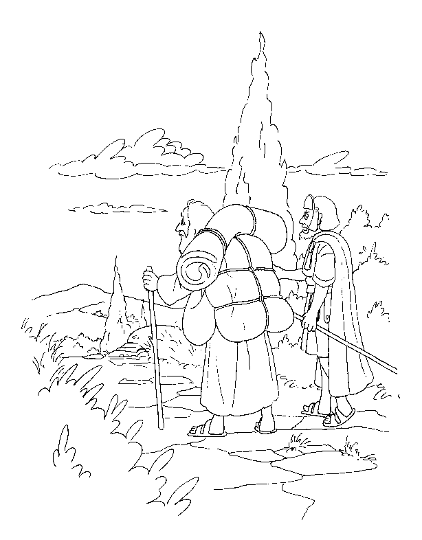 Plansa de colorat cu Biblia Ilustrata 31